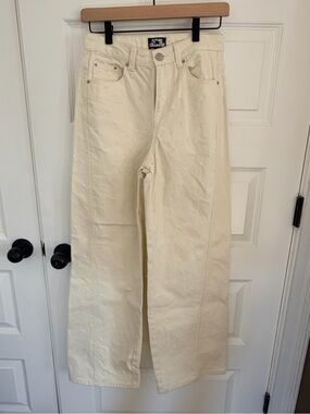 NWOT future collective wide leg cream jeans